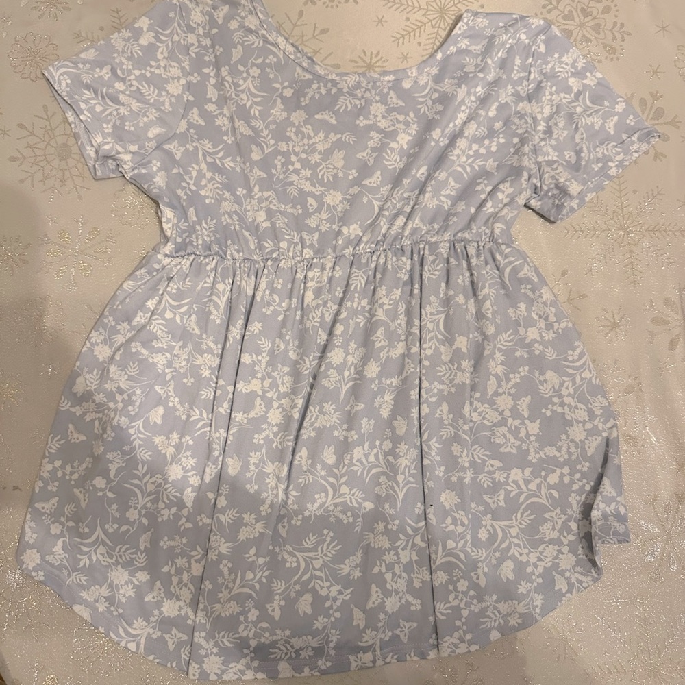 Duetime maternity floral cross back tshirt